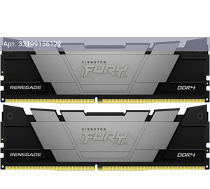 Оперативная память Kingston Fury Renegade Black DDR4 - 2x 32GB, 3200 МГц, DIMM, CL16, RTL (kf432c16rb2k2/64)