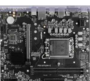 Материнская плата MSI PRO B760M-E, Soc-1700, Intel B760, mATX