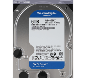 Жесткий диск WD Blue WD60EZAX 6TB, SATA III, 3.5