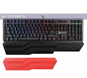 Клавиатура A4Tech B975, русские и английские буквы, черный