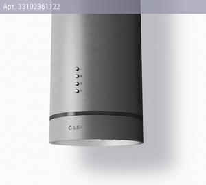 Каминная вытяжка Lex Tubo Isola 350 INOX нержавеющая сталь (chat000023)