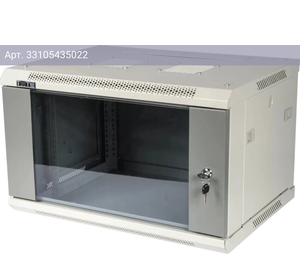 Шкаф коммутационный Lanmaster TWT-CBWPG-12U-6X6-GY 12U серый