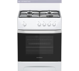 Плита газовая Darina C 1001 W белый/черный, без крышки