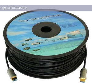Кабель Fiber Optic HDMI (m)/HDMI (m), ver 2.0, позолоченные контакты, 25м. черный