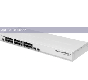 Коммутатор управляемый MikroTik CRS326-24G-2S+RM