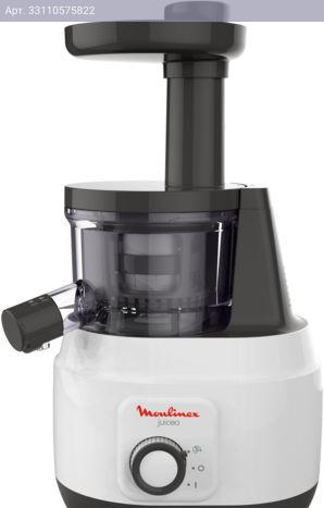 Соковыжималка шнековая Moulinex ZU150110 белый/черный (7211003242)