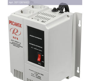 Стабилизатор напряжения Ресанта АСН-1500Н/1-Ц серый (63/6/20)