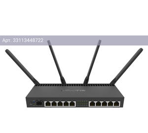 Маршрутизатор беспроводной MikroTik RB4011iGS+5HacQ2HnD-IN черный