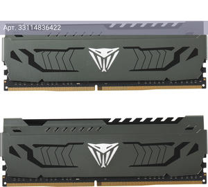 Оперативная память Patriot Viper Steel DDR4 - 2x 8Gb, 3733 МГц, DIMM, CL17 (pvs416g373c7k)