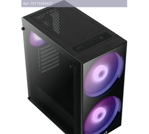 Компьютерный корпус ATX Aerocool Python-G-BK-v1 черный