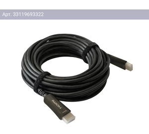 Кабель Digma HDMI 2.0 AOC HDMI (m)/HDMI (m), ver 2.0, позолоченные контакты, 30м. черный (BHP AOC 2.0-30)