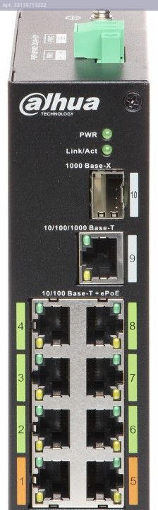 Коммутатор неуправляемый Dahua DH-LR2110-8ET-120