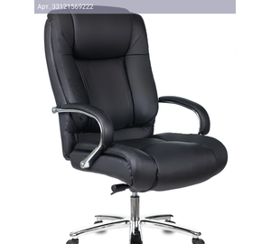 Кресло руководителя Бюрократ T-9925SL, обивка: кожа, цвет: черный (T-9925SL/BLACK)