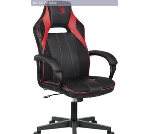 Кресло игровое A4Tech Bloody GC-300, обивка: ткань/экокожа, цвет: черный/красный