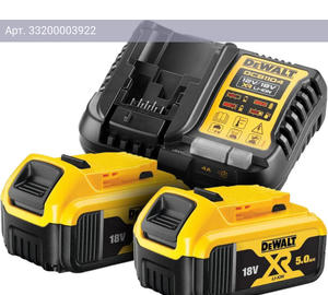 Батарея аккумуляторная DeWalt DCB1104P2 18В 5Ач Li-Ion (З/У в компл.)