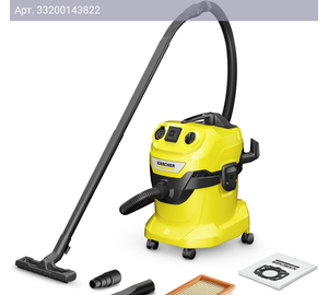 Строительный пылесос Karcher WD 4 P V-20/5/22 желтый (1.628-270.0)