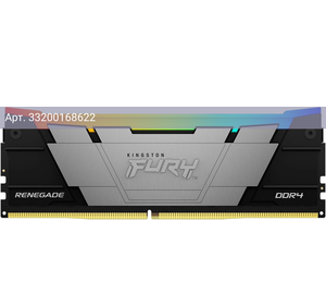 Оперативная память Kingston Fury Renegade DDR4 - 8GB, 3600 МГц, DIMM, CL16, RTL (kf436c16rb2a/8)