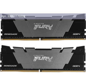 Оперативная память Kingston Fury Renegade Black DDR4 - 2x 8GB, 4600 МГц, DIMM, CL19, RTL (kf446c19rb2k2/16)