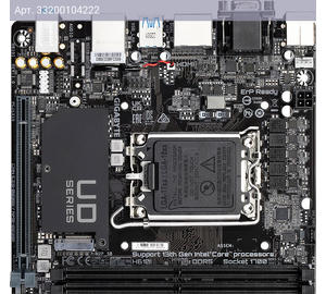 Материнская плата Gigabyte H610I, Soc-1700, Intel H610, mini-ITX