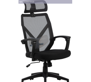 Кресло Cactus CS-MC414-BK, обивка: сетка/ткань, цвет: черный