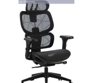 Кресло Cactus CS-MC555-BK, обивка: сетка, цвет: черный