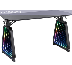 Стол игровой Cactus CS-GMD-BK-RGB черный