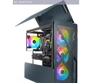 Компьютерный корпус ATX Azza Cast черный (csaz-808bm cast)