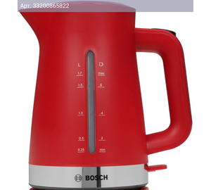 Чайник электрический Bosch TWK4M красный, пластик (TWK4M224)