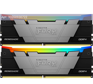 Оперативная память Kingston Fury Renegade DDR4 - 2x 8GB, 4266 МГц, DIMM, CL19, RTL (kf442c19rb2ak2/16)