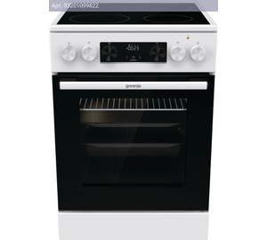 Плита электрическая Gorenje GEC5C42WG, стеклокерамика, белый