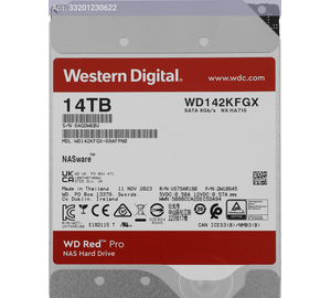 Жесткий диск WD Red Pro WD142KFGX 14TB, SATA III, 3.5