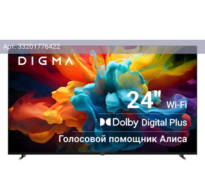Телевизор Digma Яндекс.ТВ DM-LED24SBB32, 24