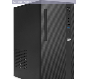 Компьютер IRU 310SC, Intel Core i7 12700, DDR4 32ГБ, SSD 1024ГБ, Intel UHD Graphics 770, Windows 11 Pro, черный (2017895)