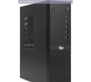 Компьютер IRU 310SC, Intel Pentium Gold G7400, DDR4 8ГБ, SSD 256ГБ, Intel UHD Graphics 710, Windows 11 Pro, черный (2017903)