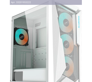 Компьютерный корпус ATX Gigabyte C301G белый (28300-gc301w-2ckr)