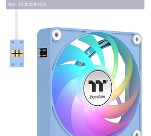 Вентилятор Thermaltake CT140 EX Sync Hydrangea ARGB, 140х140x25, синий, 4-pin (упак.:3шт) Ret (CL-F197-PL14BU-A)