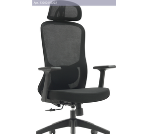 Кресло Cactus CS-MC515-BK, обивка: сетка/ткань, цвет: черный/черный