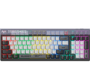 Клавиатура A4Tech Bloody WS98, русские и английские буквы, черный (ws98)