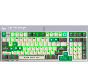 Клавиатура A4Tech Bloody S98 Pixels Green, белый (s98)