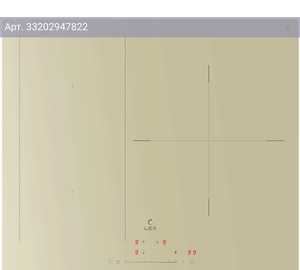 Индукционная варочная поверхность Lex EVI 631A IV слоновая кость (chpe000038)