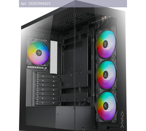 Компьютерный корпус ATX Azza COVE черный (csaz-570b cove)