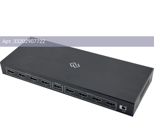 Сплиттер Digma DHSP-v2x8 HDMI (f)/8xHDMI (f), ver 2.0 черный