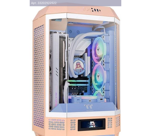 Компьютерный корпус mATX Thermaltake The Tower 300 Peach Fuzz розовый (ca-1y4-00s)