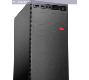 Компьютер IRU Опал 613, Intel Core i3 13100, DDR4 8ГБ, SSD 512ГБ, Intel UHD Graphics 730, FreeDOS, черный (2030207)
