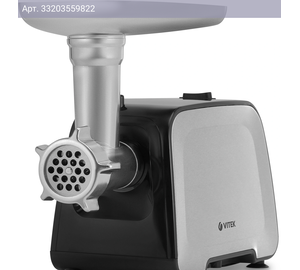 Мясорубка Vitek VT-3646 стальной/черный