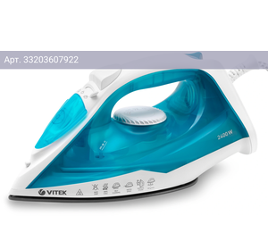 Утюг Vitek VT-8336 белый/бирюзовый