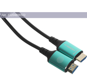 Кабель Cactus CS-HDMI-AOC-2.1-20 HDMI (m)/HDMI (m), ver 2.1, позолоченные контакты, 20м. черный