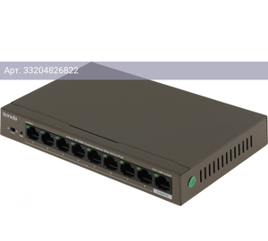 Коммутатор неуправляемый Tenda TEF1109P-8-63W