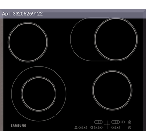 Варочная поверхность Samsung NZ64T3516QK/WT черный