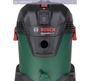 Строительный пылесос Bosch AdvancedVac20 зеленый (06033D1200)